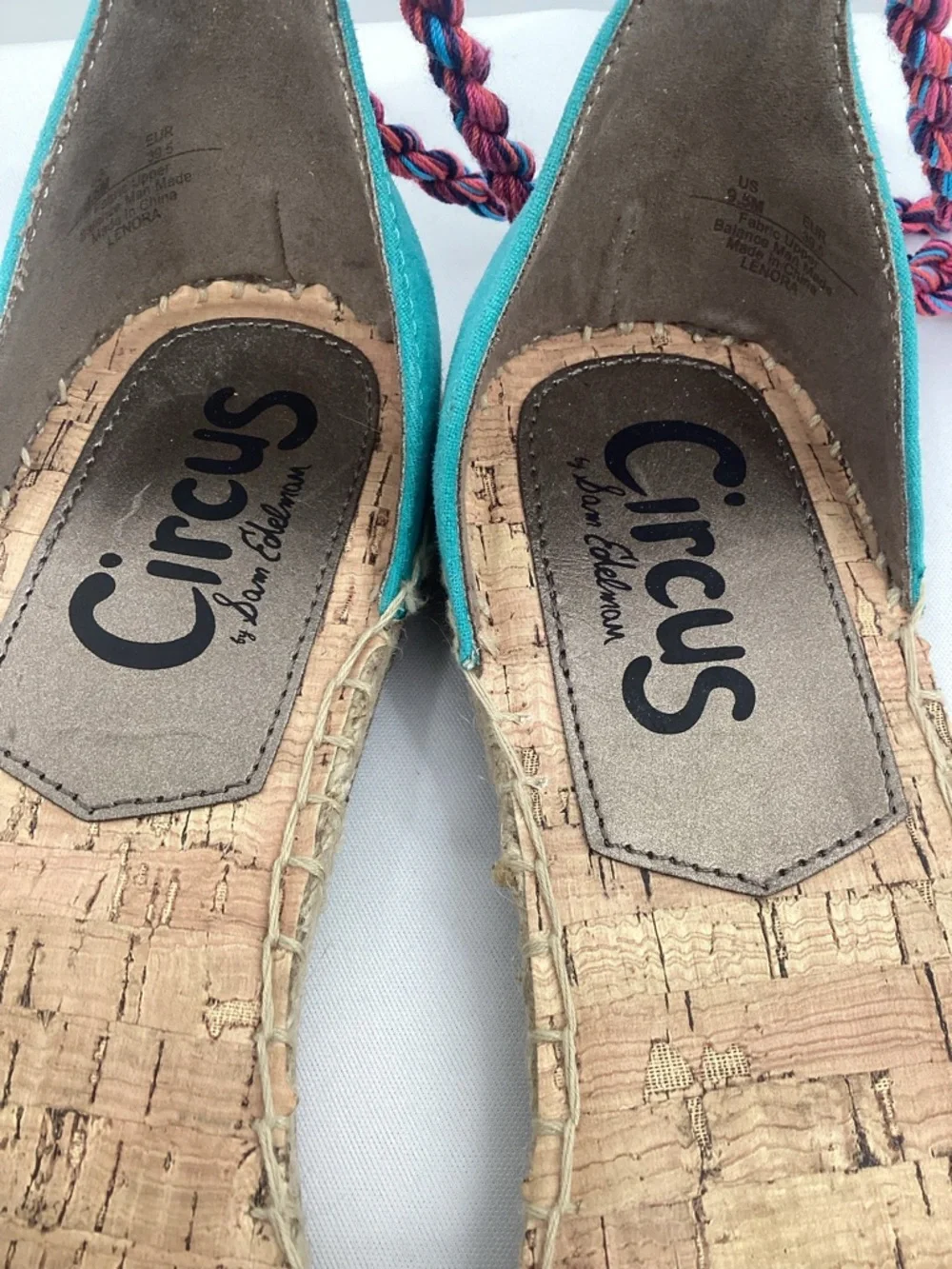 Sam Edelman Leonora Canvas  Braided Espadrille Flats TROPICAL Print